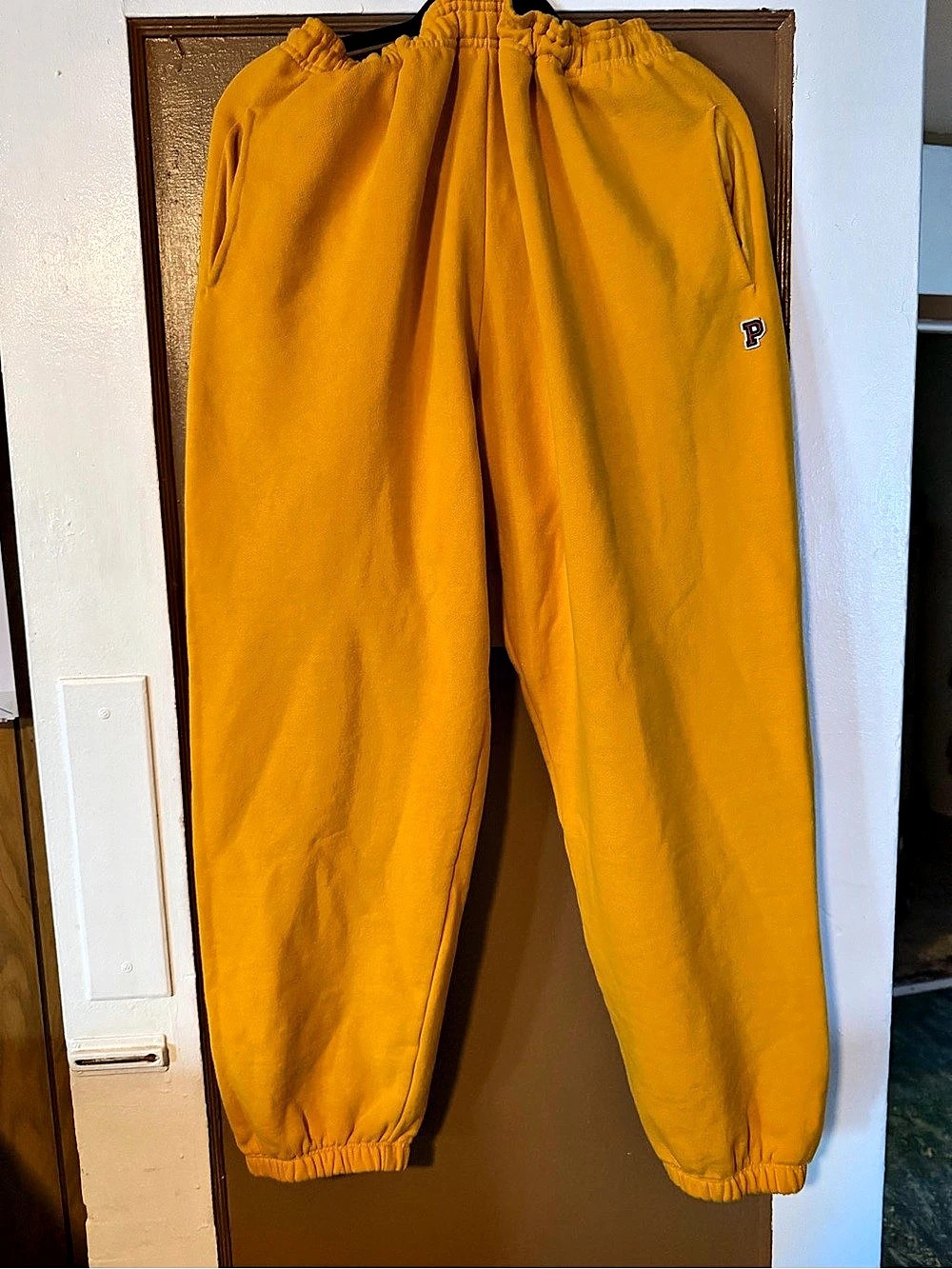 Victoria's Secret Jogger Sweatpants Large Yellow